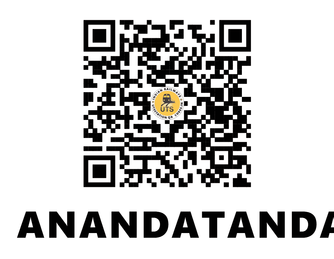 UTS QR Code for ANANDATANDAVAPURAM - ANP (SR - TAMIL NADU)
